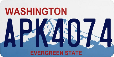 WA license plate APK4074