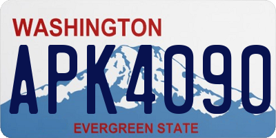 WA license plate APK4090