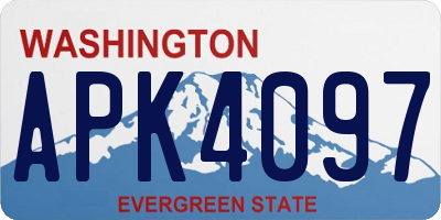 WA license plate APK4097