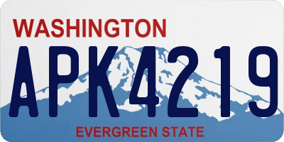 WA license plate APK4219