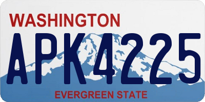 WA license plate APK4225