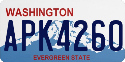 WA license plate APK4260