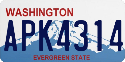 WA license plate APK4314