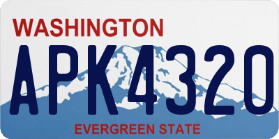 WA license plate APK4320