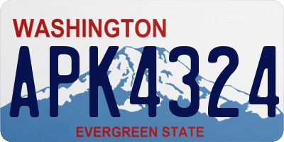 WA license plate APK4324