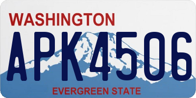 WA license plate APK4506
