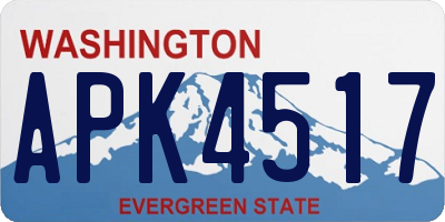 WA license plate APK4517