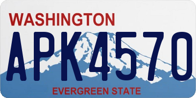 WA license plate APK4570