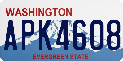 WA license plate APK4608