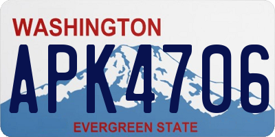 WA license plate APK4706