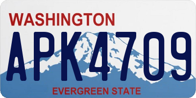WA license plate APK4709