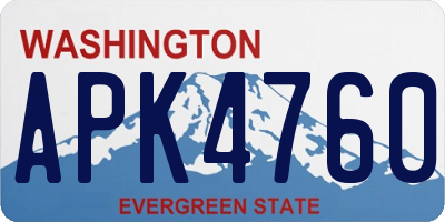 WA license plate APK4760
