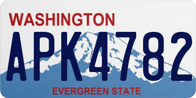 WA license plate APK4782