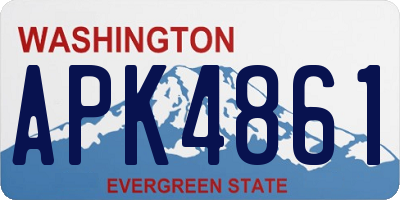 WA license plate APK4861