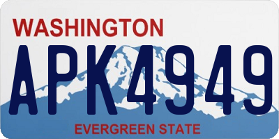 WA license plate APK4949