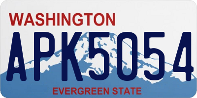 WA license plate APK5054