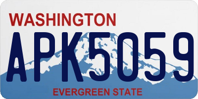 WA license plate APK5059