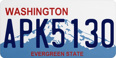 WA license plate APK5130