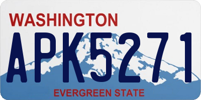 WA license plate APK5271
