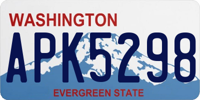 WA license plate APK5298