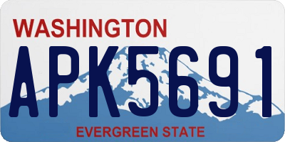 WA license plate APK5691