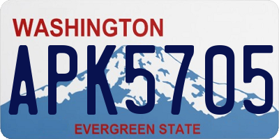 WA license plate APK5705