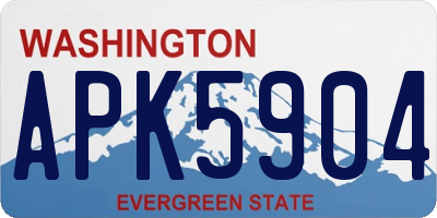 WA license plate APK5904
