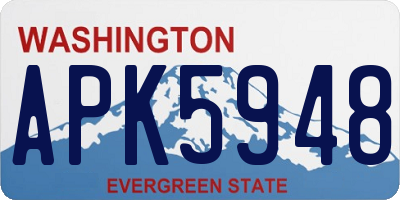 WA license plate APK5948