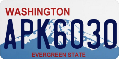 WA license plate APK6030