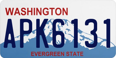 WA license plate APK6131