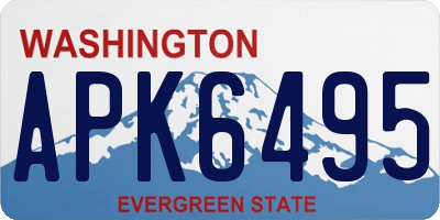 WA license plate APK6495