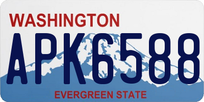 WA license plate APK6588