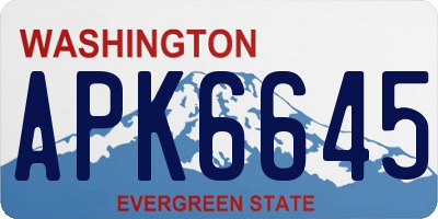 WA license plate APK6645