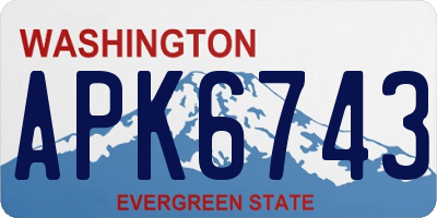 WA license plate APK6743