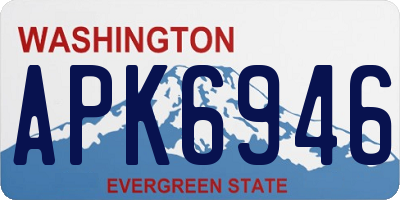 WA license plate APK6946