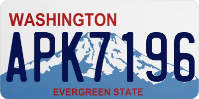 WA license plate APK7196