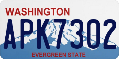 WA license plate APK7302