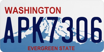 WA license plate APK7306