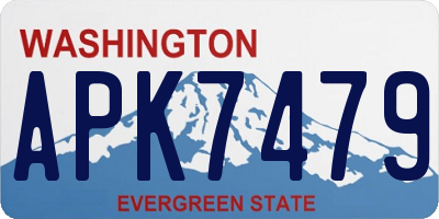 WA license plate APK7479