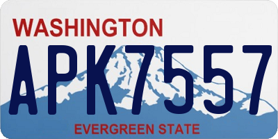 WA license plate APK7557