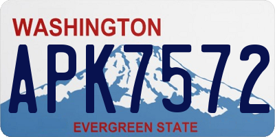 WA license plate APK7572