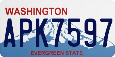 WA license plate APK7597