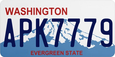 WA license plate APK7779