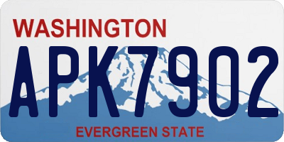 WA license plate APK7902