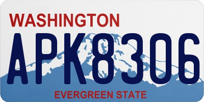 WA license plate APK8306