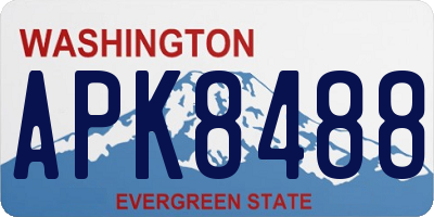 WA license plate APK8488