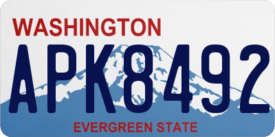 WA license plate APK8492