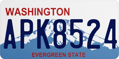 WA license plate APK8524