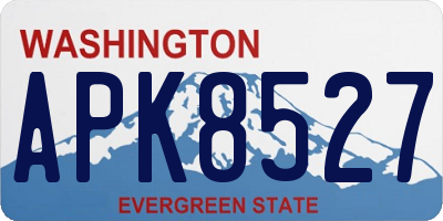 WA license plate APK8527