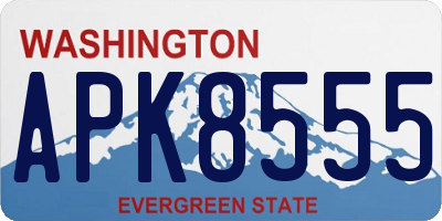 WA license plate APK8555